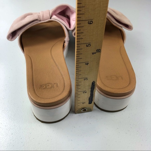 UGG Sandals with Ribbon Brown Size 7.5 M - Picture 4 of 8